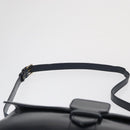 LOEWE Shoulder Bag Leather Navy Gold Auth BA9578-8