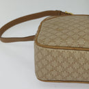 CELINE Macadam Canvas Shoulder Bag Beige Auth BA958-10