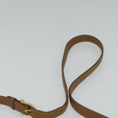 CELINE Macadam Canvas Shoulder Bag Beige Auth BA958-8