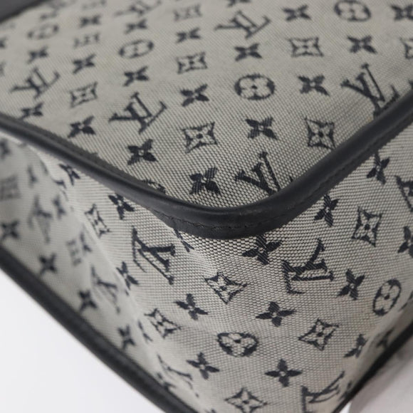 LOUIS VUITTON Monogram Mini Sac Catline Tote Bag Navy M92325 LV Auth BA9588