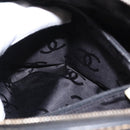CHANEL Wild Stitch Hand Bag Leather Black Gold CC Auth BA9589-28
