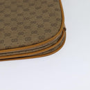 GUCCI Micro GG Supreme Shoulder Bag PVC Brown Gold Auth BA959-17