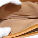 GUCCI Micro GG Supreme Shoulder Bag PVC Brown Gold Auth BA959-17