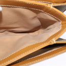 GUCCI Micro GG Supreme Shoulder Bag PVC Brown Gold Auth BA959-18