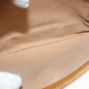 GUCCI Micro GG Supreme Shoulder Bag PVC Brown Gold Auth BA959-23