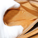 GUCCI Micro GG Supreme Shoulder Bag PVC Brown Gold Auth BA959-22