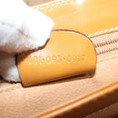 GUCCI Micro GG Supreme Shoulder Bag PVC Brown Gold Auth BA959-23