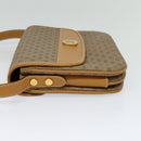 GUCCI Micro GG Supreme Shoulder Bag PVC Brown Gold Auth BA959-3