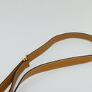 GUCCI Micro GG Supreme Shoulder Bag PVC Brown Gold Auth BA959-8