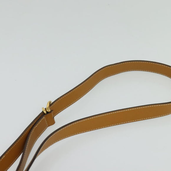 GUCCI Micro GG Supreme Shoulder Bag PVC Brown Gold Auth BA959