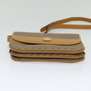 GUCCI Micro GG Supreme Shoulder Bag PVC Brown Gold Auth BA959-9