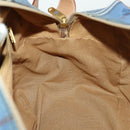 Burberrys Nova Check Shoulder Bag PVC Blue Gold Auth BA9593-19