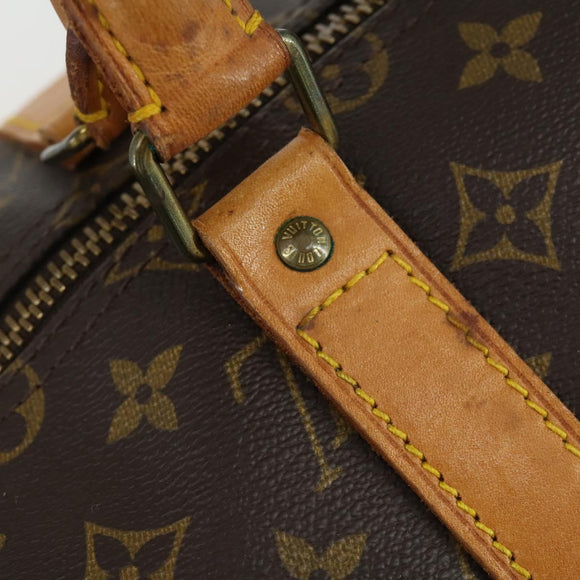 LOUIS VUITTON Monogram Keepall 55 Boston Bag M41424 LV Auth BA9594