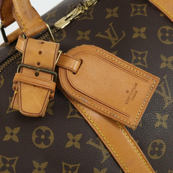 LOUIS VUITTON Monogram Keepall 55 Boston Bag M41424 LV Auth BA9594