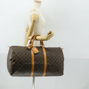 LOUIS VUITTON Monogram Keepall 55 Boston Bag M41424 LV Auth BA9594-23