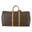 LOUIS VUITTON Monogram Keepall 55 Boston Bag M41424 LV Auth BA9594-2