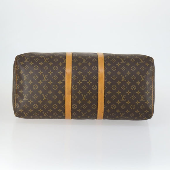 LOUIS VUITTON Monogram Keepall 55 Boston Bag M41424 LV Auth BA9594