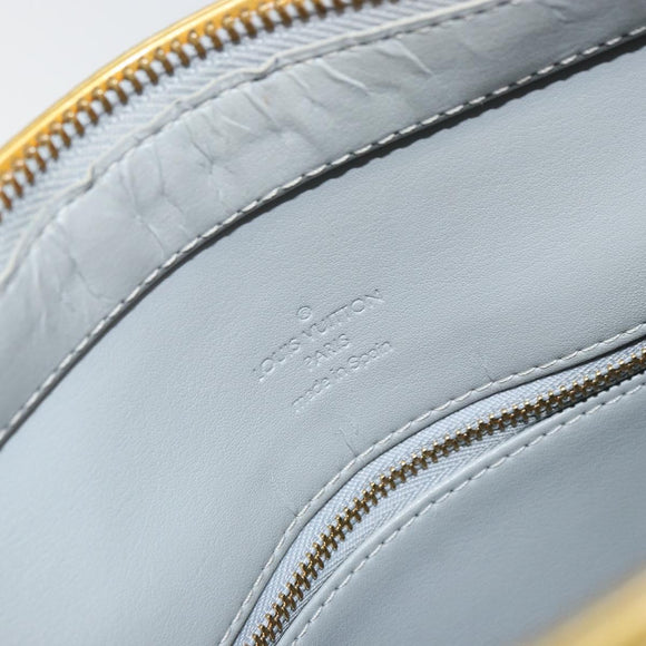 LOUIS VUITTON Monogram Vernis Houston Hand Bag Gris M91053 LV Auth BA9595