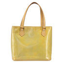 LOUIS VUITTON Monogram Vernis Houston Hand Bag Gris M91053 LV Auth BA9595-13