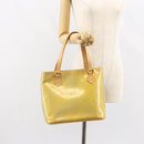 LOUIS VUITTON Monogram Vernis Houston Hand Bag Gris M91053 LV Auth BA9595-24