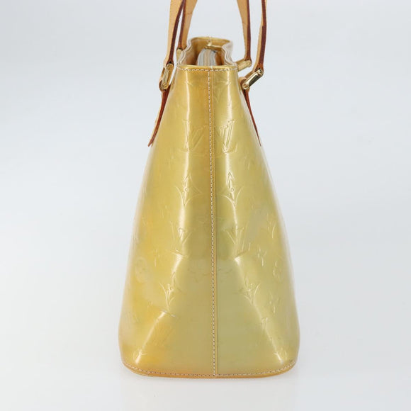 LOUIS VUITTON Monogram Vernis Houston Hand Bag Gris M91053 LV Auth BA9595