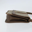 GUCCI GG Supreme Web Sherry Line Shoulder Bag PVC Beige Gold Auth BA9596-3
