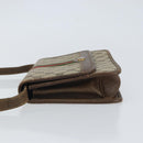 GUCCI GG Supreme Web Sherry Line Shoulder Bag PVC Beige Gold Auth BA9596-4