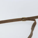 GUCCI GG Supreme Web Sherry Line Shoulder Bag PVC Beige Gold Auth BA9596-8