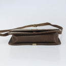 GUCCI GG Supreme Web Sherry Line Shoulder Bag PVC Beige Gold Auth BA9596-5
