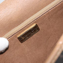 Christian Dior Honeycomb Canvas Shoulder Bag PVC Black Gold Auth BA9598-17