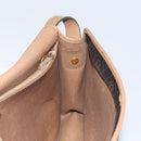 Christian Dior Honeycomb Canvas Shoulder Bag PVC Black Gold Auth BA9598-19