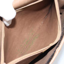 Christian Dior Honeycomb Canvas Shoulder Bag PVC Black Gold Auth BA9598-22