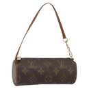 LOUIS VUITTON Monogram Papillon Pouch LV Auth BA9607-1