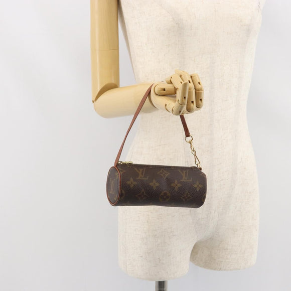 LOUIS VUITTON Monogram Papillon Pouch LV Auth BA9607