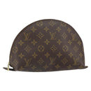 LOUIS VUITTON Monogram Trousse Demi Ronde Cosmetic Pouch M47520 LV Auth BA9609-1