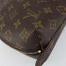 LOUIS VUITTON Monogram Trousse Demi Ronde Cosmetic Pouch M47520 LV Auth BA9609-11