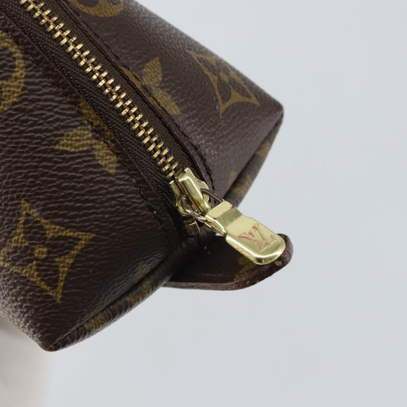 LOUIS VUITTON Monogram Trousse Demi Ronde Cosmetic Pouch M47520 LV Auth BA9609