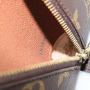LOUIS VUITTON Monogram Trousse Demi Ronde Cosmetic Pouch M47520 LV Auth BA9609-20