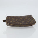 LOUIS VUITTON Monogram Trousse Demi Ronde Cosmetic Pouch M47520 LV Auth BA9609-6