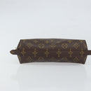LOUIS VUITTON Monogram Trousse Demi Ronde Cosmetic Pouch M47520 LV Auth BA9609-7