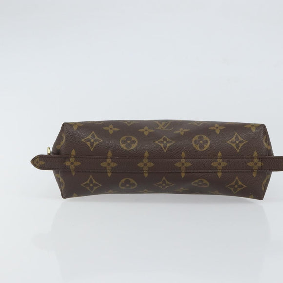 LOUIS VUITTON Monogram Trousse Demi Ronde Cosmetic Pouch M47520 LV Auth BA9609