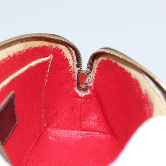 LOUIS VUITTON Damier Ebene Pochette Cosmetic PM Pouch N47516 LV Auth BA9612