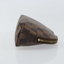 LOUIS VUITTON Damier Ebene Pochette Cosmetic PM Pouch N47516 LV Auth BA9612-3