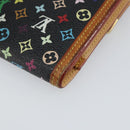 LOUIS VUITTON Monogram Multicolor Porte Tresor Wallet Black M92658 Auth BA9622-15