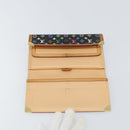 LOUIS VUITTON Monogram Multicolor Porte Tresor Wallet Black M92658 Auth BA9622-9
