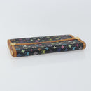 LOUIS VUITTON Monogram Multicolor Porte Tresor Wallet Black M92658 Auth BA9622-5