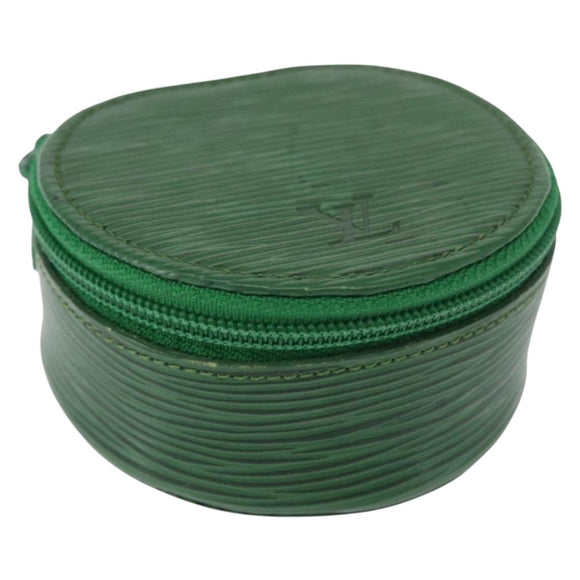 LOUIS VUITTON Epi Ecrin Bijou 8 Jewelry Box Green M48224 LV Auth BA9629