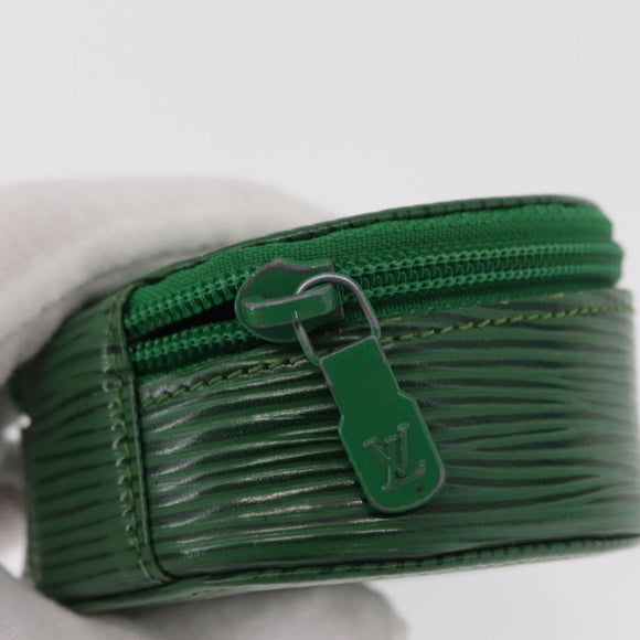 LOUIS VUITTON Epi Ecrin Bijou 8 Sieradendoos Groen M48224 LV Auth BA9629