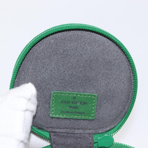 LOUIS VUITTON Epi Ecrin Bijou 8 Sieradendoos Groen M48224 LV Auth BA9629