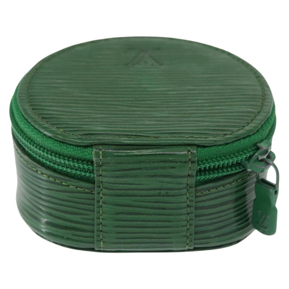 LOUIS VUITTON Epi Ecrin Bijou 8 Sieradendoos Groen M48224 LV Auth BA9629